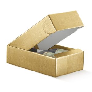 Gull 2-flösku askja