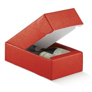 Rauð 2-flösku askja