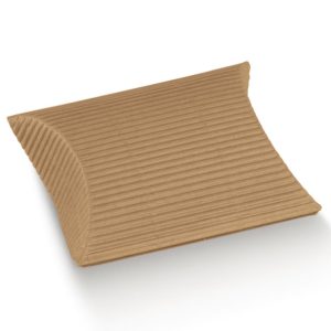 Brún riffluð koddaaskja