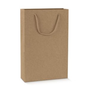 Brúnn flöskupoki 3 flöskur